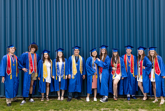 elsa's friends cap and gown