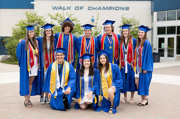 elsa's friends cap and gown