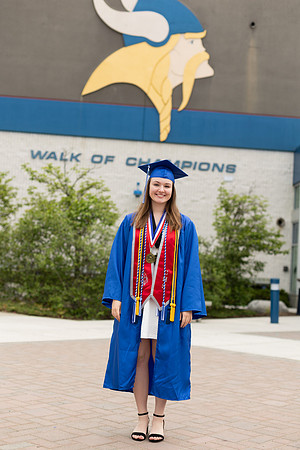 elsa's friends cap and gown